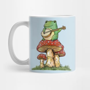 Cottagecore Banjo Frog Mug